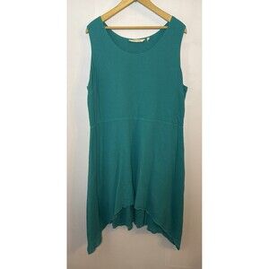 Soft Surroundings Womens Dress Large Gauzy Cotton Asymmetric Beach Fairy Whimsy